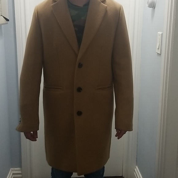 Asos Wool Overcoat Asos Camel Coat Mens ASOS Wool Mix Overcoat